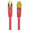 LANBERG Patchcord Cat.6A S/FTP LSZH CU 0.5m red