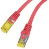 LANBERG Patchcord Cat.6A S/FTP LSZH CU 0.5m red