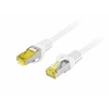Lanberg Patchcord Lanberg S/FTP kat.6A 0,5m LSZH CU fluke passed balta