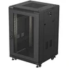 Lanberg stovima serverinė spinta 19" 18U 600x800 juoda, su stiklinėmis durimis