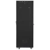 Lanberg Spinta instalacyjna rack stojąca 19 42u 600x800 juoda, drzwi perforowane lcd (flat pack)