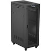 LANBERG Rack spintelė 19 laisvai stovinti 32U 600x1000 plokščia pakuotė su tinklelio durelėmis LCD juodas