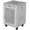 FREESTANDING 19" RACK CABINET 15U 600 × 600 Pilkas, PERFORATED DOOR, LCD, LANBERG (FLAT PACK)