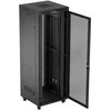 Lanberg 19 colių 47u 800x800 pastatoma rack spintelė su perforuotomis durelėmis, LCD, juoda (plokštos konstrukcijos)
