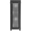 Lanberg 19 colių 47u 800x800 pastatoma rack spintelė su perforuotomis durelėmis, LCD, juoda (plokštos konstrukcijos)