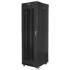 Lanberg Spinta instalacyjna rack stojąca 19 42u 600x800 juoda, drzwi perforowane lcd (flat pack)
