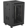 Lanberg stovima serverinė spinta 19" 18U 600x800 juoda, su stiklinėmis durimis