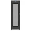 Lanberg Spinta instalacyjna rack stojąca 19 42u 600x800 juoda, drzwi perforowane lcd (flat pack)