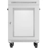 Lanberg stovima 19" 15U 600x600 pilka spinta su perforuotomis durimis LCD