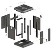 Lanberg wf11-3309-10b 9u rack sieninė spintelė, juoda