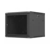 Lanberg sieninė rack spintelė 19" 9U 600x600 juoda perforuotos durys