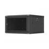 Lanberg Wall mounted installation cabinet 19" 6U 600X600 | WF01-6606-23B | Juodas