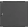 LANBERG rack cabinet 19inch wall-mount 9U/540x350 flat pack with metal door juodas