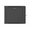 Lanberg sieninė rack spintelė 19" 9U 600x600 juoda perforuotos durys