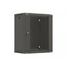Lanberg szafa instalacyjna rack wisząca 19" 12u 540x350 juoda drzwi przeszklone (flat pack)