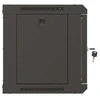 Lanberg szafa instalacyjna rack wisząca 19" 6u 540x350 juoda drzwi przeszklone (flat pack)