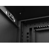 Lanberg szafa instalacyjna rack wisząca 19" 12u 540x350 juoda drzwi przeszklone (flat pack)