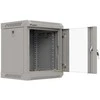 Lanberg szafa instalacyjna rack wisząca 10" 6u 300x300 pilka drzwi przeszklone (flat pack)