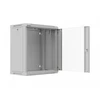 Lanberg pakabinama rack spinta 19" 12U 540X350 pilka, stiklinės durys