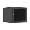 Lanberg sieninė rack spintelė 19" 9U 600x600 juoda perforuotos durys