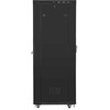 Lanberg 19 colių 42u 800x1200 juoda rack spintelė su perforuotomis durelėmis, LCD (plokštos konstrukcijos) v2
