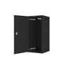 LANBERG Rack spintelė 10 colių sieninis laikiklis 12U 280x310 juodas su metalinėmis durelėmis butas paketas