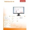 Monitorius Lenovo | ThinkVision E24-40 | 23.8 " | IPS | 16:9 | 100 Hz | 4 ms | 1920 x 1080 pikselių | 250 cd/m² | HDMI jungtys quantity 1 | Raven Juodas | Garantija 36 mėn.
