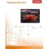 Monitorius Lenovo ThinkVision M14t Gen 2/14colių/IPS/WLED/16:10/2240x1400/300 cd/m²
