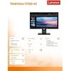 Lenovo 27 colių „ThinkVision T27QD-40“ LED LCD monitorius su 64AAGAT2EU