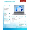 Lenovo Nešiojamas kompiuteris thinkbook 16 g7 21mw00f0pb w11pro 5 7535hs/16gb/512gb/int/16.0 wuxga/arctic pilkas/3m. os + 1yr ci + co2 offset