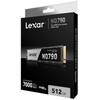 Lexar SSD | LNQ790X512G-RNNNG | 512 GB | SSD form factor M.2 | Solid-state drive sąsaja PCIe Gen 4X4, NVMe | Skaitymo greitis 6400 MB/s | Rašymo greitis 2900 MB/s