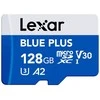 Mėlyna Lexar Micro SDXC Mėlyna Plus UHS-I C10 A2 U3 V30 128GB + adapter SD