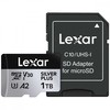 Atminties kortelė Lexar 1TB Micro SDXC Professional Sidabrinis Plus UHS-I A2 V30 U3 4K