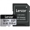 Atminties kortelė Lexar Micro SDXC Professional Sidabrinis Plus UHS-I/U3/A2/4K R205/W150 (V30) 512GB
