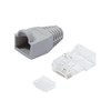 LOGILINK MP0023 LOGILINK - Kištukinė jungtis Cat.6 RJ45 100vnt. komplektas, neekranuotas, pilkas