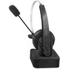 Logilink bt0059 ausinės/komplektas słuchawkowy belaidis opaska na głowę biuro/centrum telefoniczne bluetooth podstawka do ładowania juoda