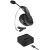 Logilink bt0059 ausinės/komplektas słuchawkowy belaidis opaska na głowę biuro/centrum telefoniczne bluetooth podstawka do ładowania juoda