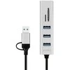 LogiLink Hub 3xusb3.0 su atminties kortelių skaitytuvu pamięci