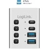 LogiLink Hub 4xusb3.2 gen1 su przełącznikiem on/off