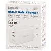 LogiLink Įkroviklis jungiama į tinklą 2x usb-c, 65w, balta