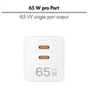 LogiLink Įkroviklis jungiama į tinklą 2x usb-c, 65w, balta