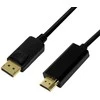LOGILINK CV0128 LOGILINK - DisplayPort laidas, DP 1.2 iki HDMI 1.4, juodas, 3m