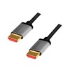 LOGILINK CHA0106 HDMI cable A/M to A/M 8K/60Hz alu juodas/pilkas 3m