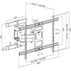 Laikiklis „LogiLink“ LOGILINK BP0115 televizorius, montuojamas ant sienos, 43–90 colių pakreipimas +3–15 pasukamas +-60 428 mm