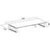 LogiLink Monitoriaus pagrindas, stiklas, 560x210, iki 20kg