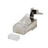 LogiLink modulinis kištukas RJ45 skirtas Cat7,Cat.6A, Cat.6 kabeliams (mp0033, 50 vnt.)