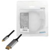 LogiLink Usb-c į dp laidas, 4k 60hz aliuminio 1,8m