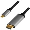 LogiLink USB-c į hdmi laidas, 4k 60hz aliuminio 1,8m