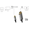 LogiLink USB-c į hdmi laidas, 4k 60hz aliuminio 1,8m