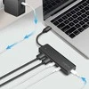 LogiLink USB-C šakotuvas, 4 prievadų, 2x USB-A, 2x USB-C, juodas